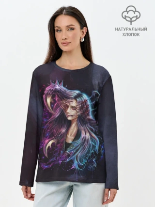 Лонгслив женский. Хлопок / Reiko
