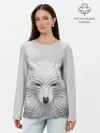 Лонгслив женский. Хлопок / БЕЛЫЙ ВОЛК