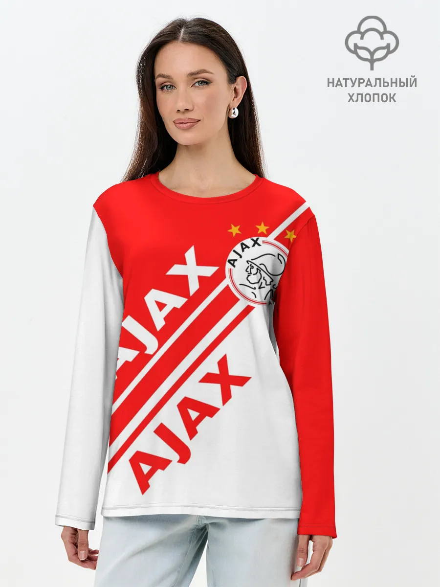 Лонгслив женский. Хлопок / FC AJAX AMSTERDAM / ФК АЯКС