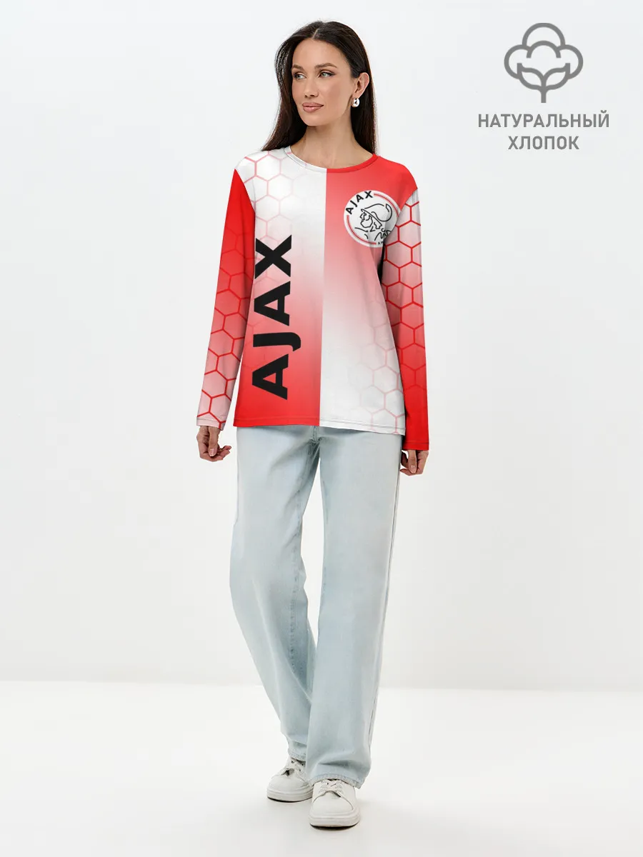 Лонгслив женский. Хлопок / FC AJAX AMSTERDAM / ФК АЯКС