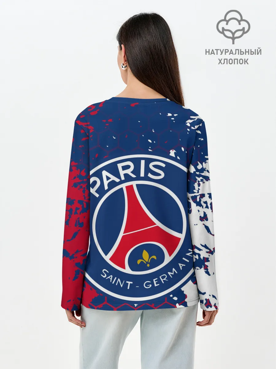 Лонгслив женский. Хлопок / ФК ПСЖ / FC PSG / PARIS SG