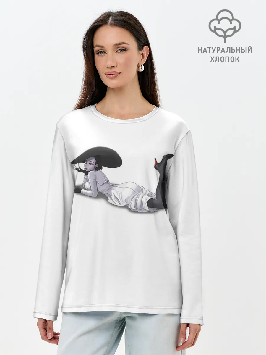 Лонгслив женский. Хлопок / Tall Vampire Lady. RE