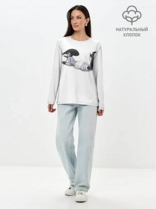 Лонгслив женский. Хлопок / Tall Vampire Lady. RE