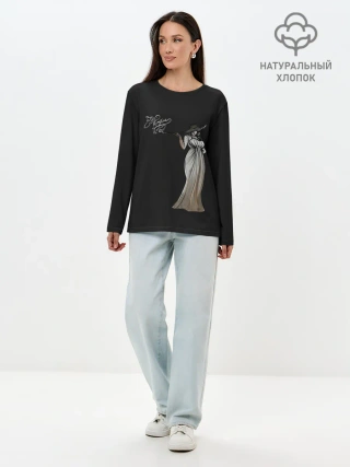 Лонгслив женский. Хлопок / Big Vampire Lady