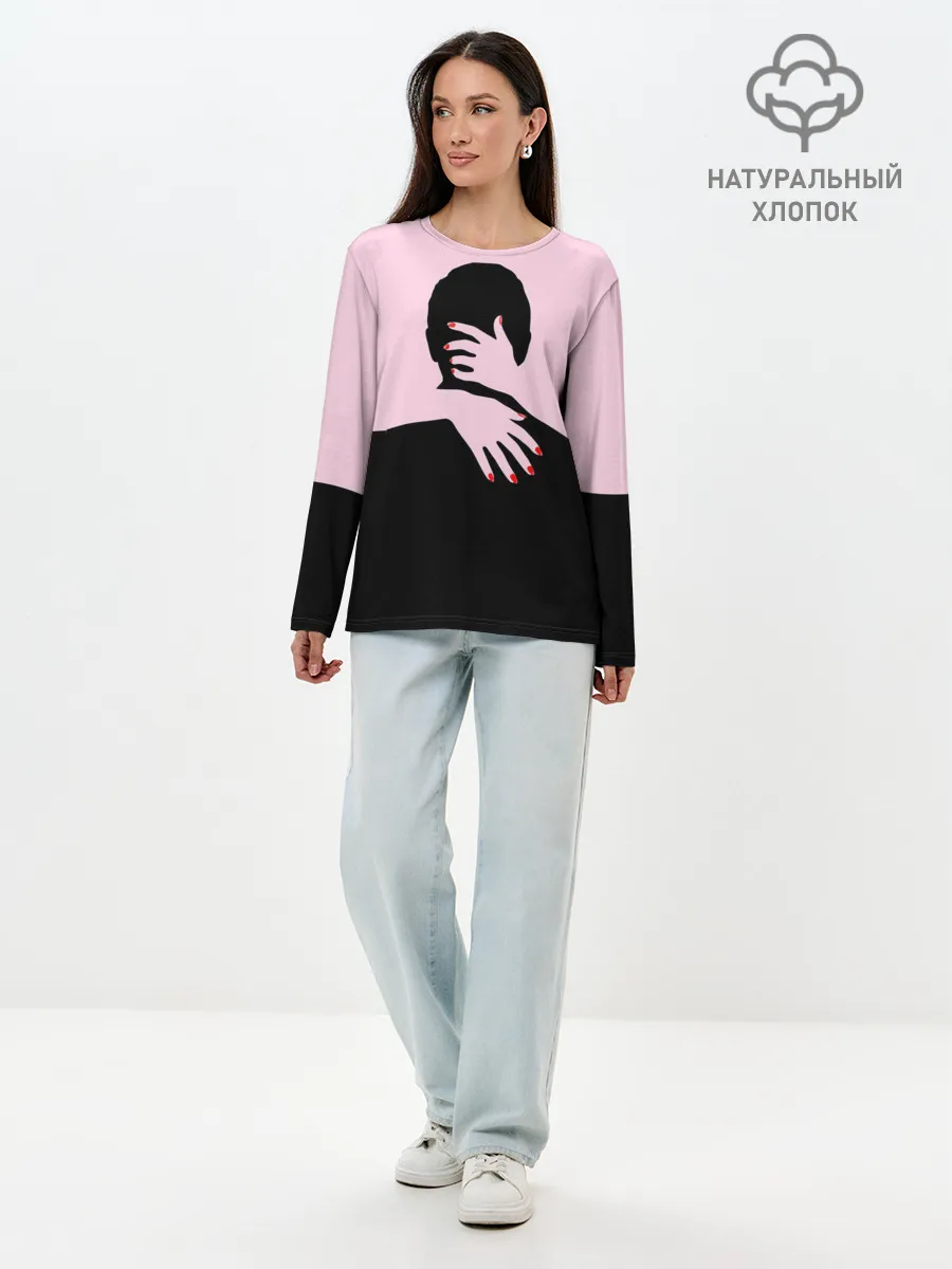 Лонгслив женский. Хлопок / Объятия и страсть