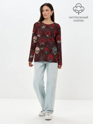 Лонгслив женский. Хлопок / BLOODPACT