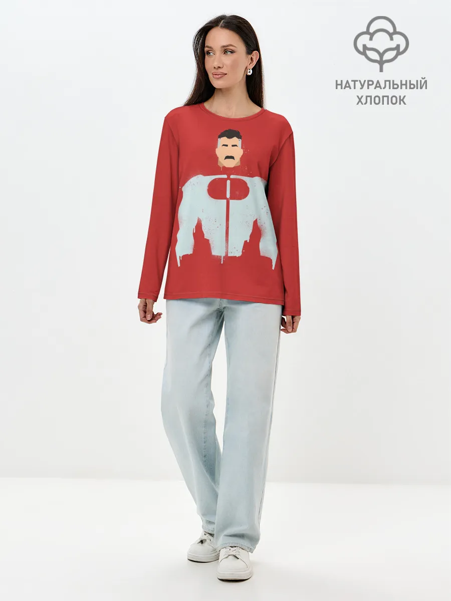 Лонгслив женский. Хлопок / Омни-Мэн | Нолан Грейсон