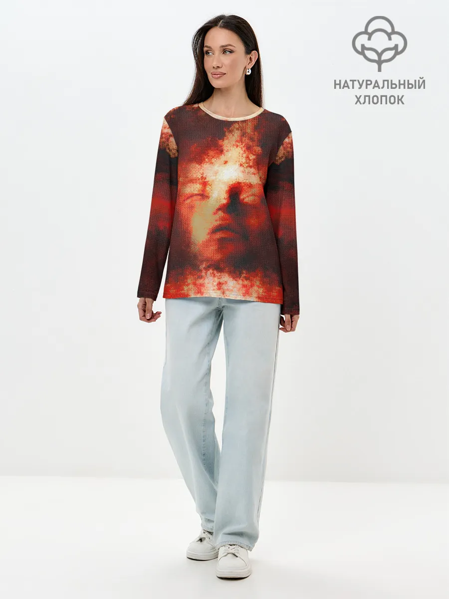 Лонгслив женский. Хлопок / Озарение