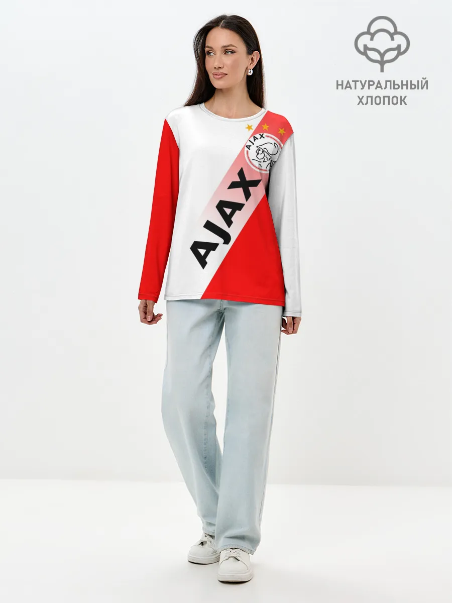 Лонгслив женский. Хлопок / FC AJAX AMSTERDAM / ФК АЯКС