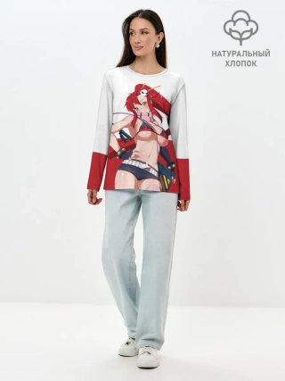 Лонгслив женский. Хлопок / Yoko Littner