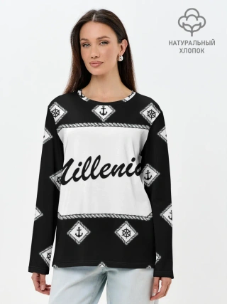 Лонгслив женский. Хлопок / Millenium