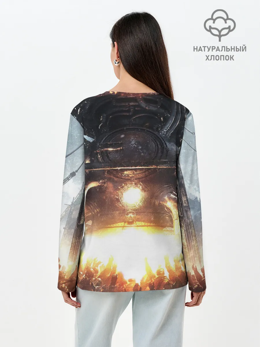 Лонгслив женский. Хлопок / FrostPunk