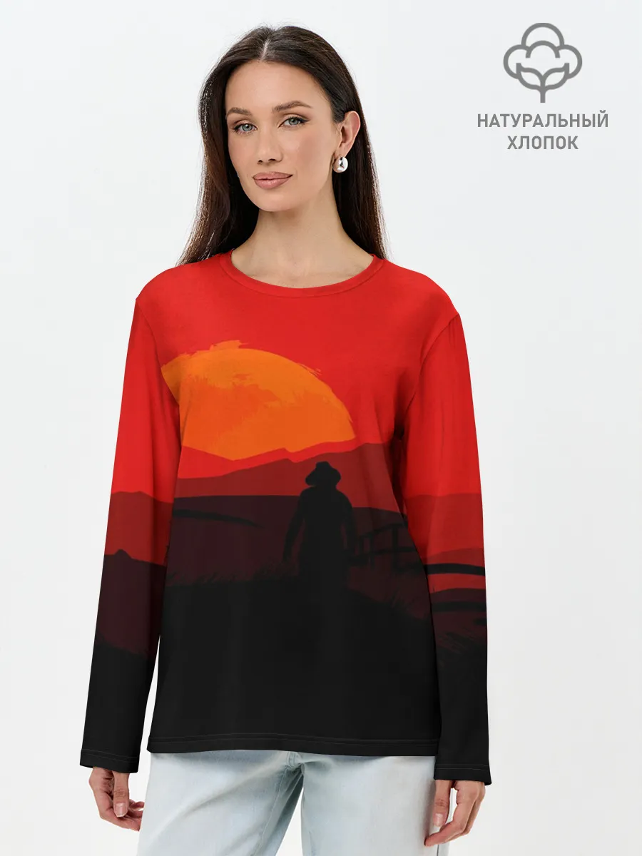 Лонгслив женский. Хлопок / RDR2