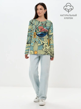 Лонгслив женский. Хлопок / Gake no ue no Ponyo