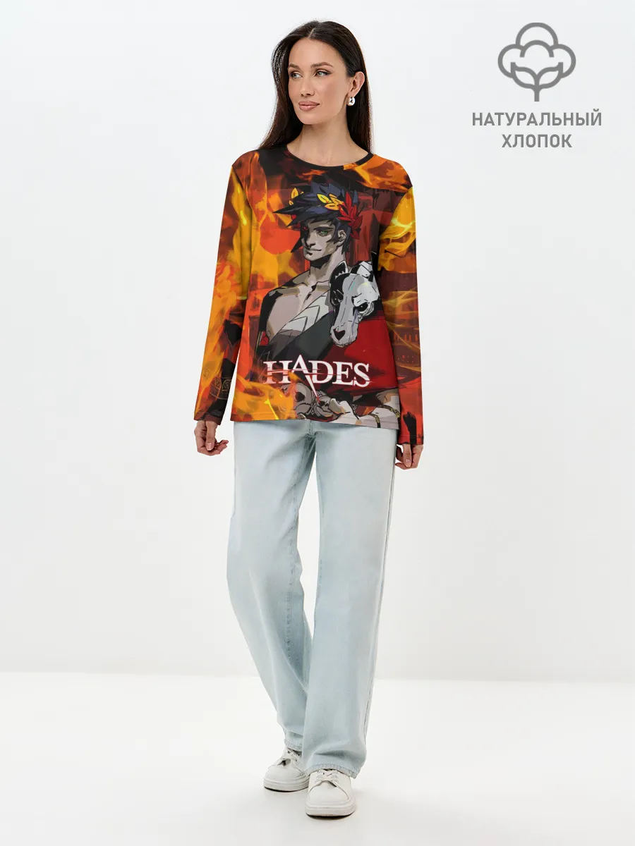 Лонгслив женский. Хлопок / Hades