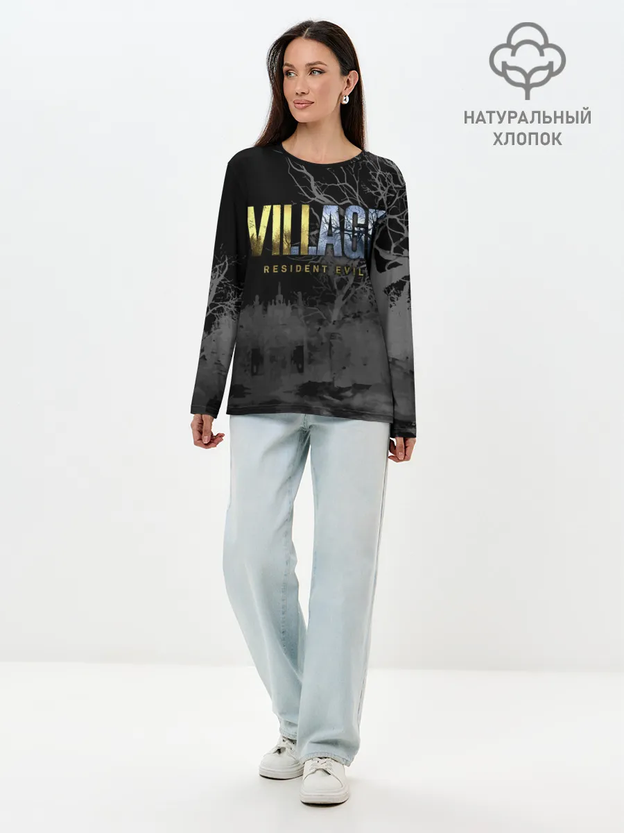 Лонгслив женский. Хлопок / Resident Evil Village