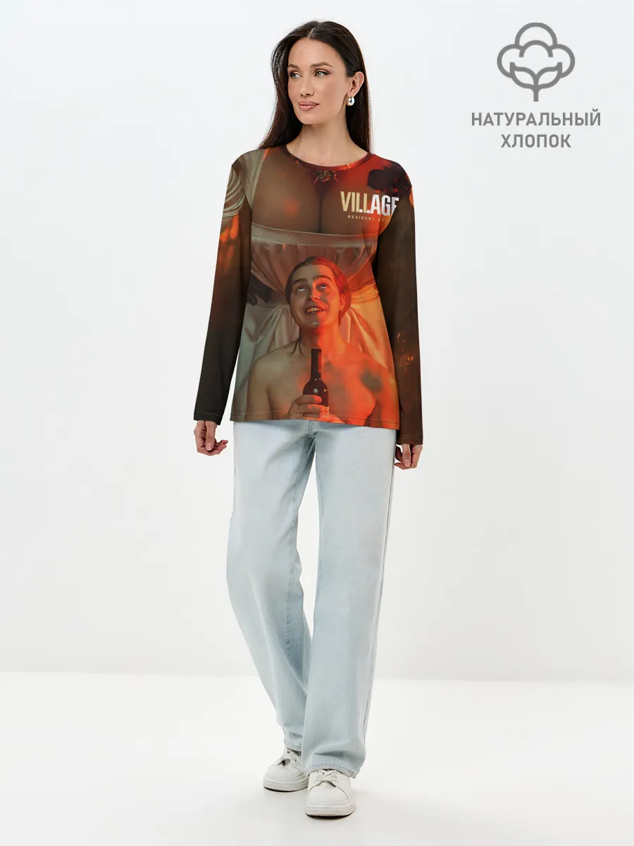 Лонгслив женский. Хлопок / Lady Dimitrescu