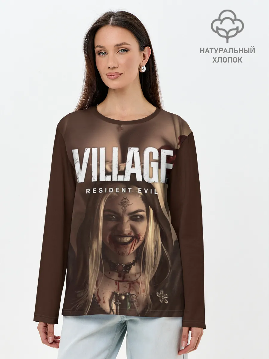 Лонгслив женский. Хлопок / Дочь леди Димитреску