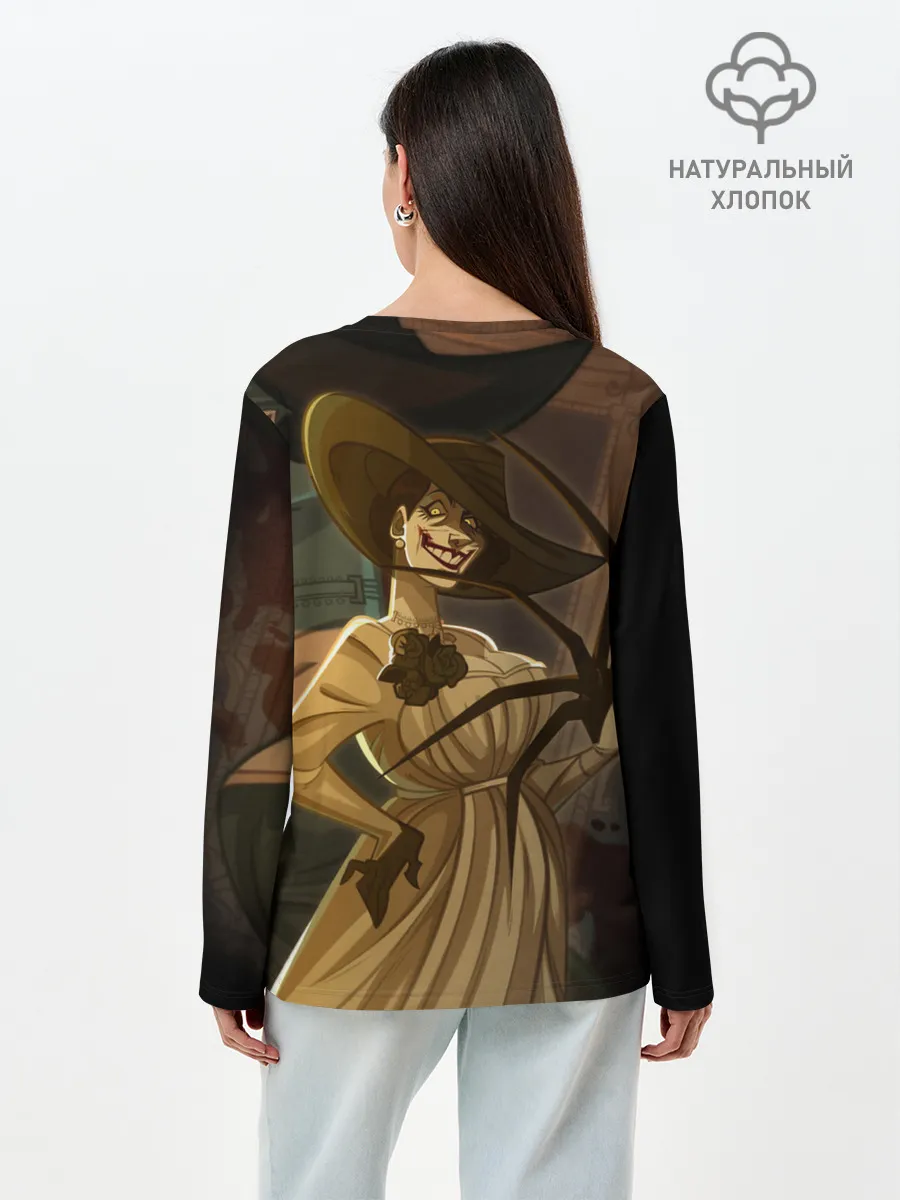 Лонгслив женский. Хлопок / Lady Alcina Dimitrescu