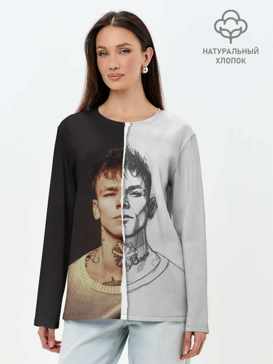 Лонгслив женский. Хлопок / Niletto side