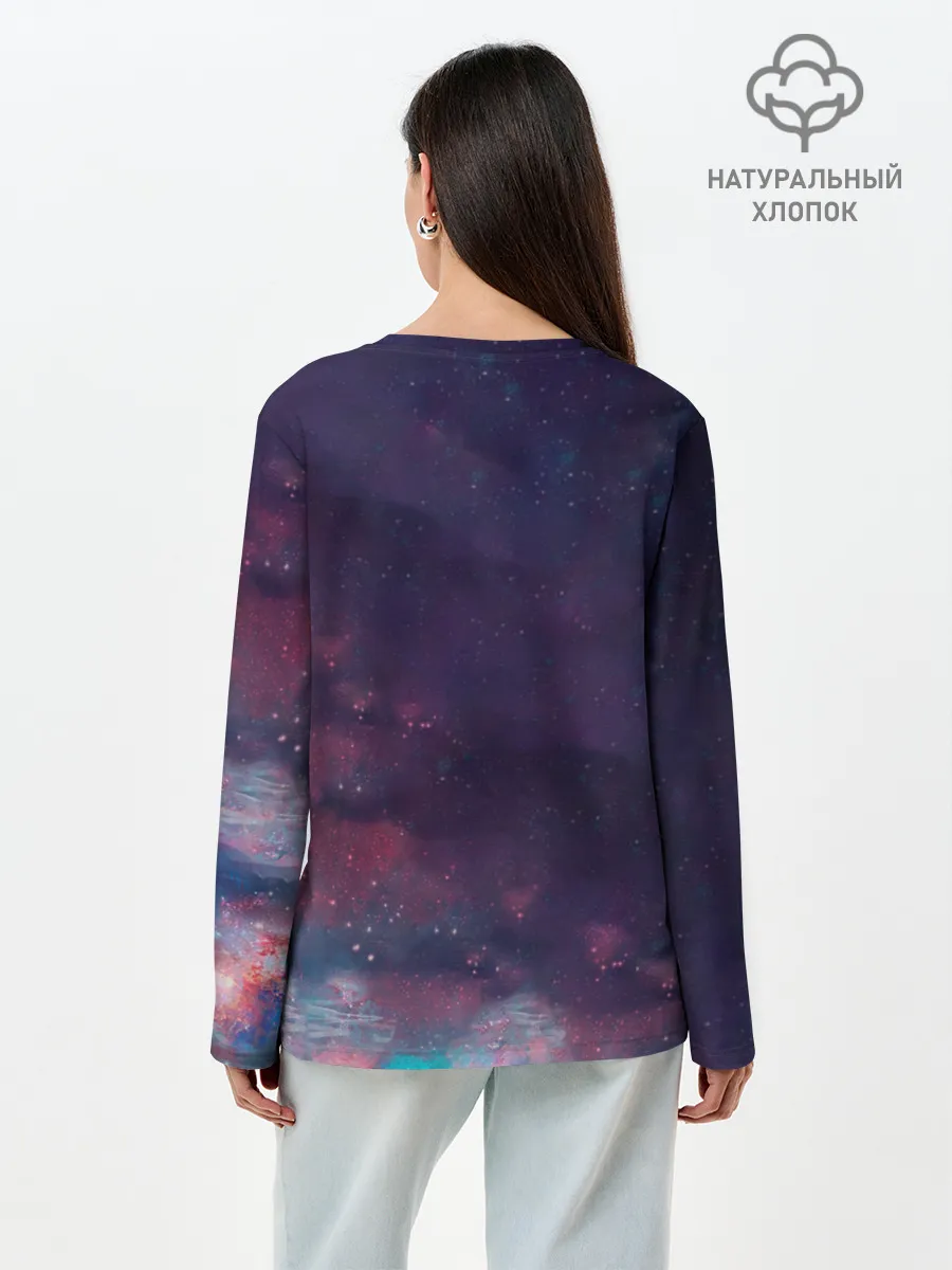 Лонгслив женский. Хлопок / СИЯЮЩИЙ ЛЕВ