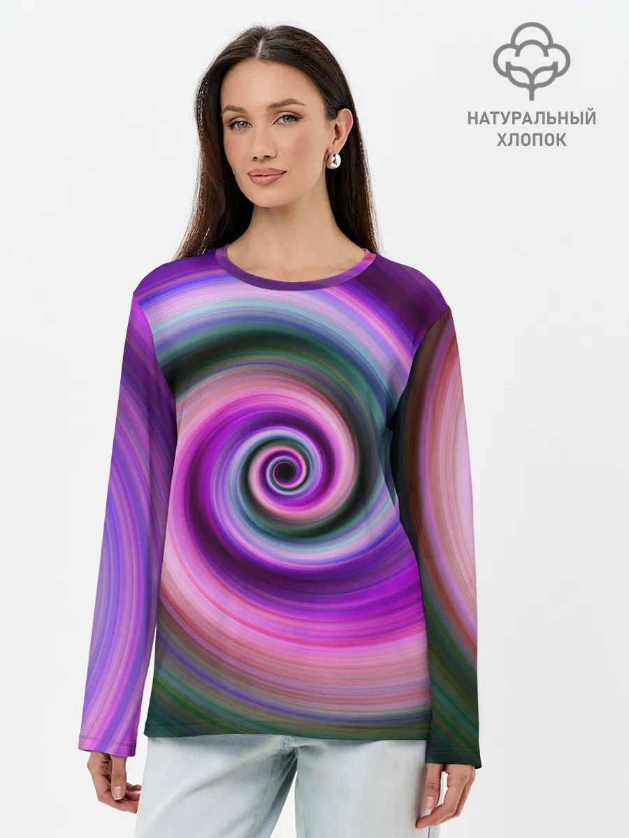 Лонгслив женский. Хлопок / Вихрь Красок