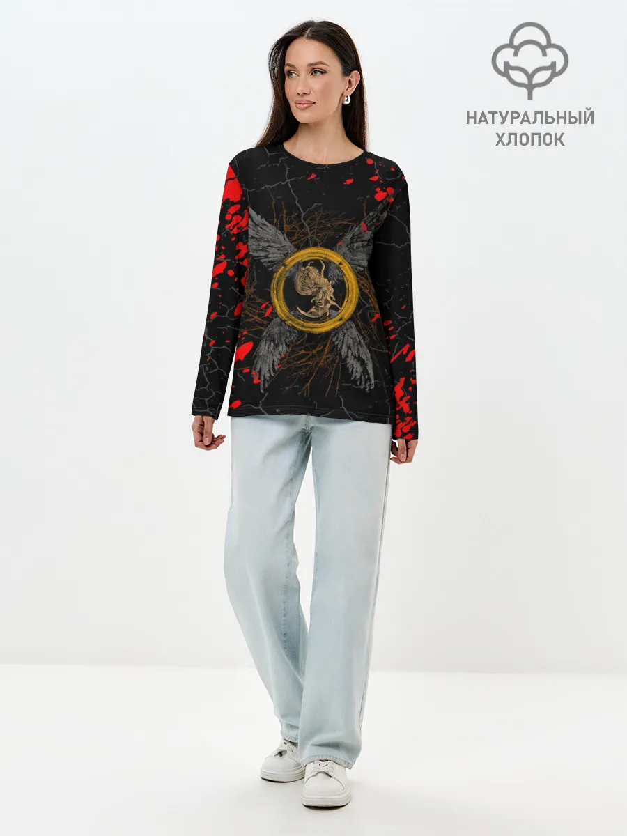 Лонгслив женский. Хлопок / RESIDENT EVIL 8 / СИМВОЛИКА