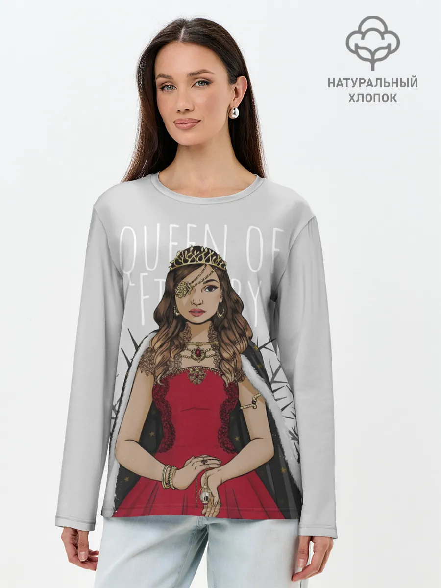 Лонгслив женский. Хлопок / Queen of Fillory