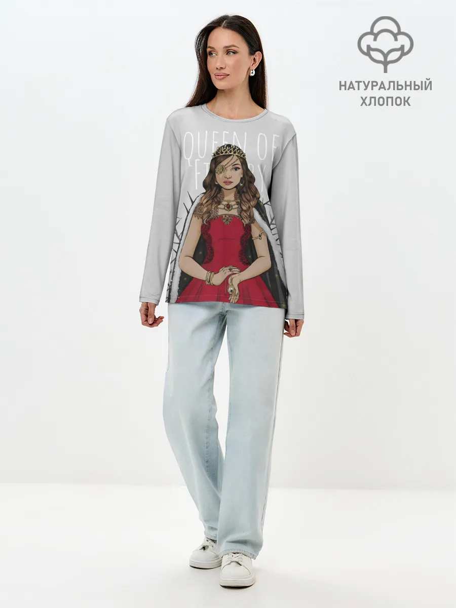 Лонгслив женский. Хлопок / Queen of Fillory