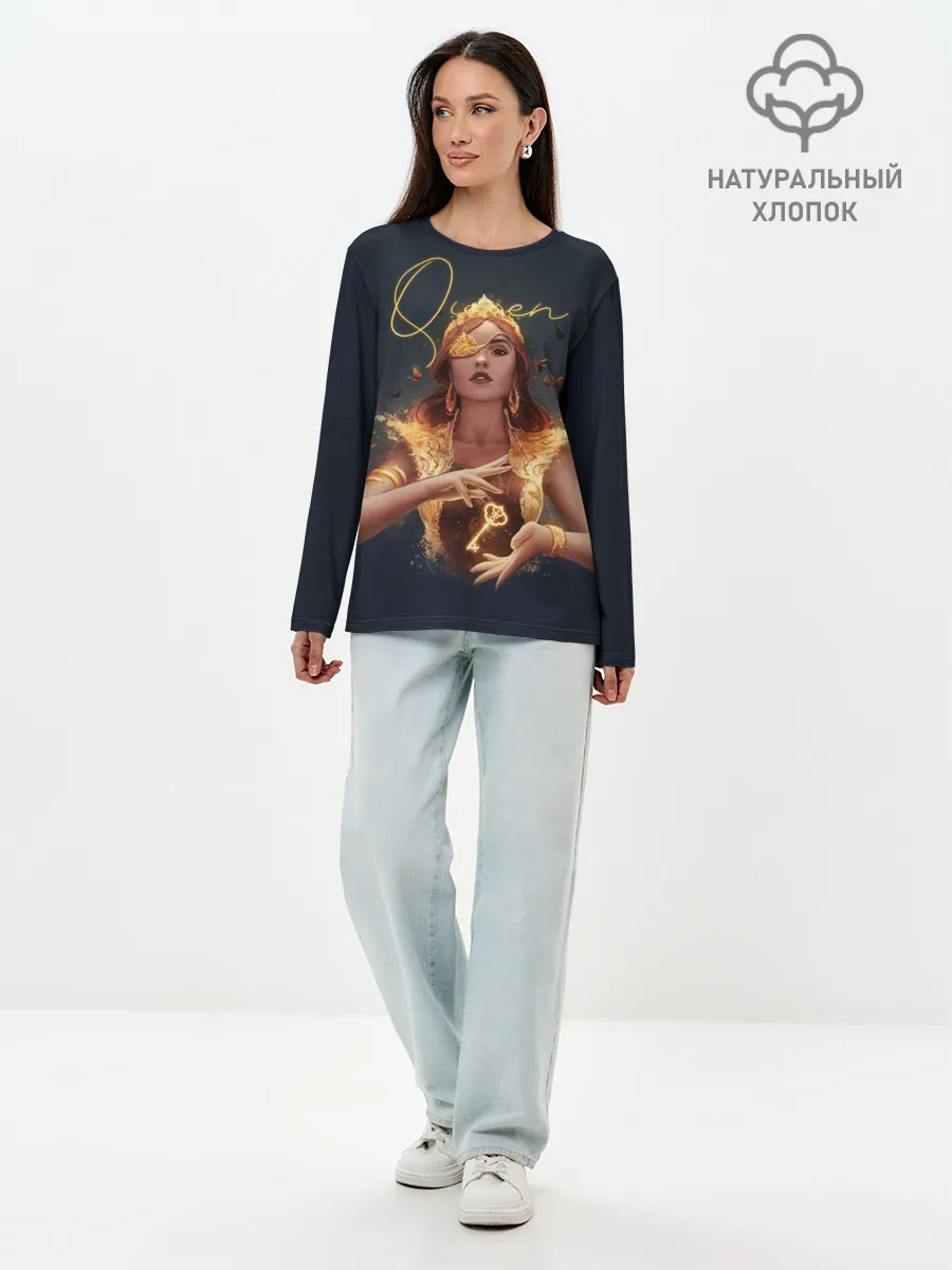 Лонгслив женский. Хлопок / Queen