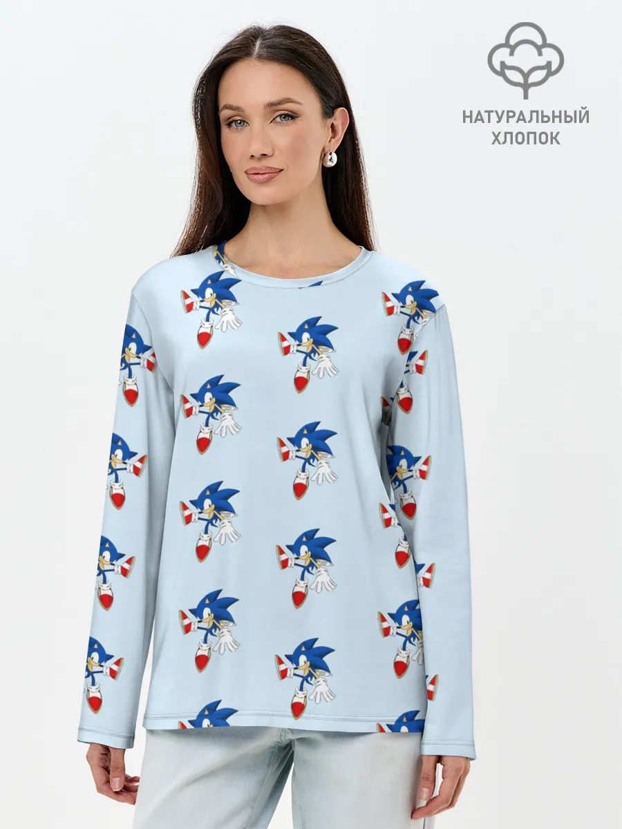 Лонгслив женский. Хлопок / Sonics dance