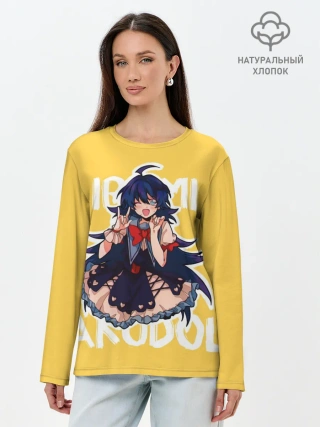 Лонгслив женский. Хлопок / Irumi Akudol