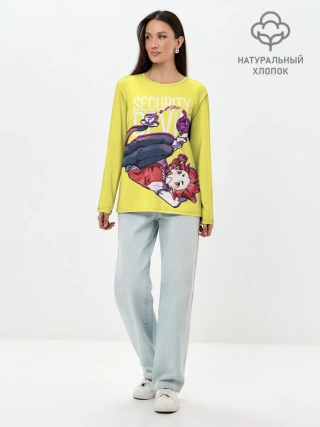 Лонгслив женский. Хлопок / Security Devil