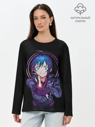 Лонгслив женский. Хлопок / Iruma-kun