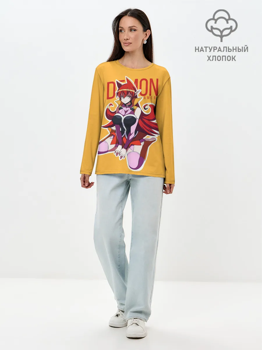 Лонгслив женский. Хлопок / Demon Ameri