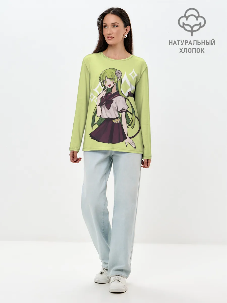 Лонгслив женский. Хлопок / Валак Клара