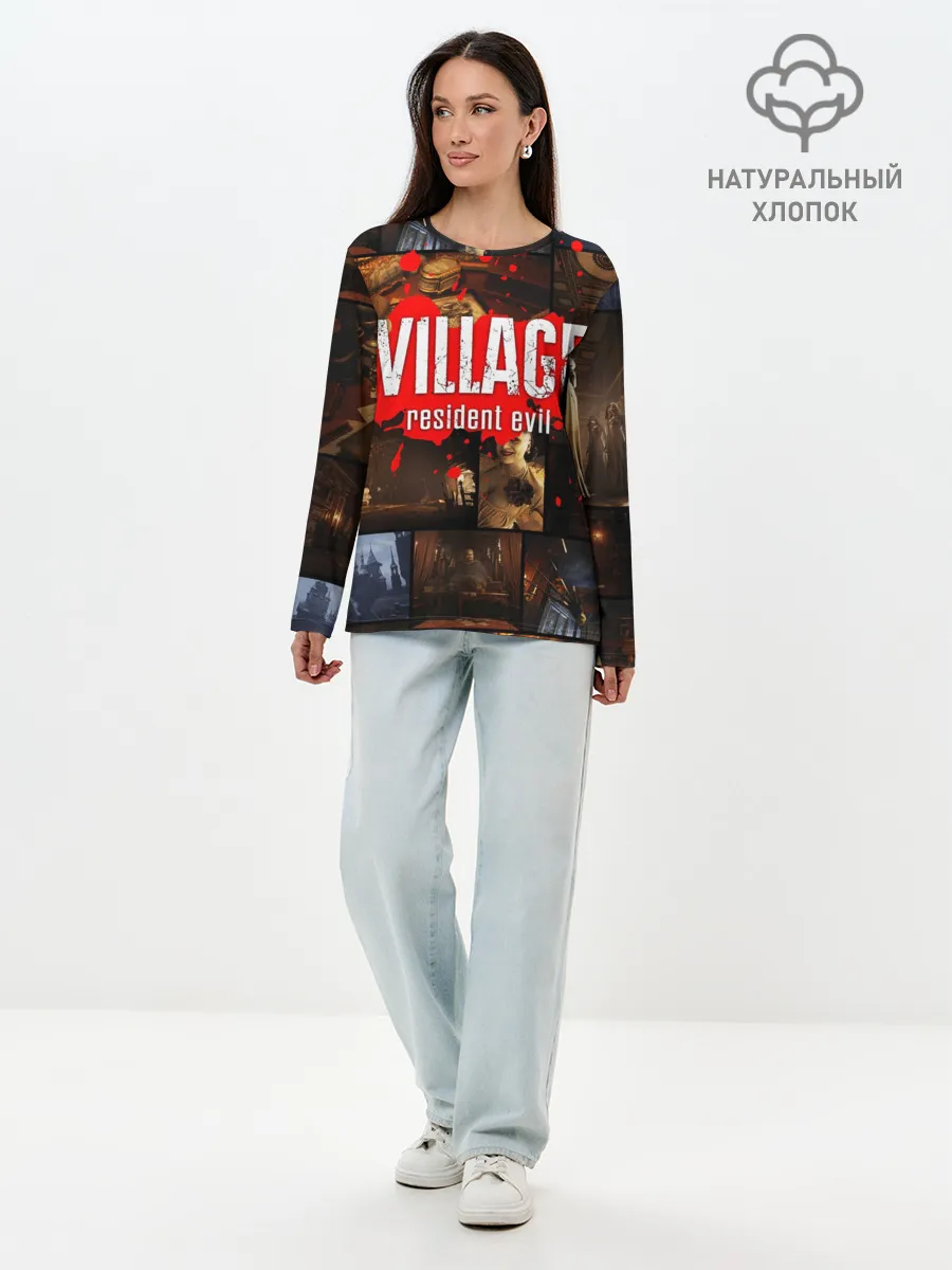 Лонгслив женский. Хлопок / RESIDENT EVIL 8 VILLAGE