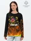Лонгслив женский. Хлопок / Секре Сваллотейл в огне Неро