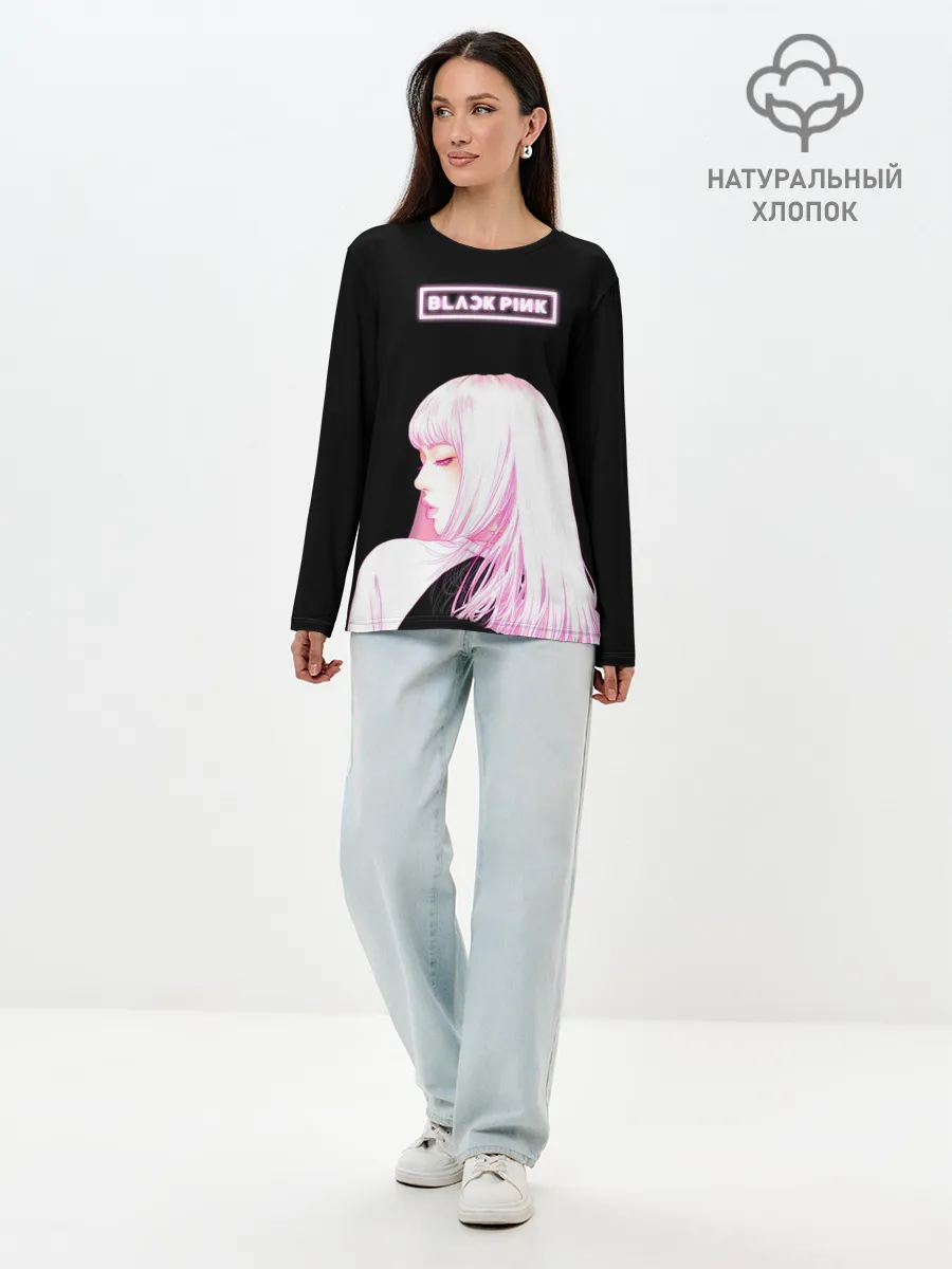 Лонгслив женский. Хлопок / Лиса БП