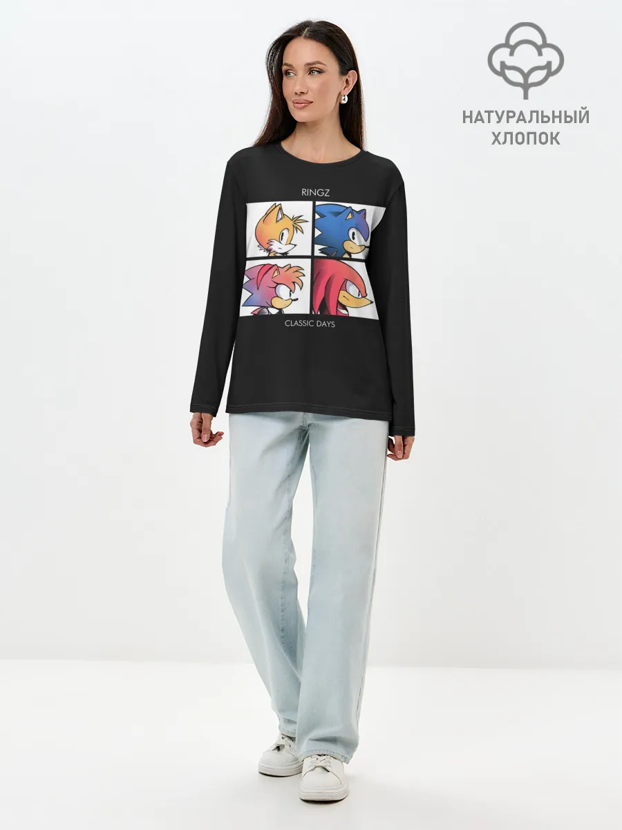 Лонгслив женский. Хлопок / Ringz band