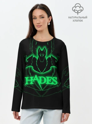 Лонгслив женский. Хлопок / Hades
