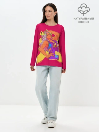 Лонгслив женский. Хлопок / Nikaido