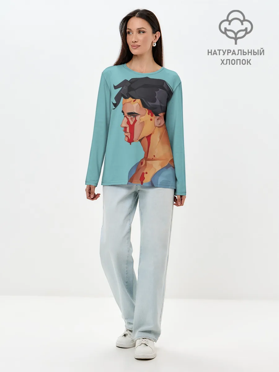 Лонгслив женский. Хлопок / Неуязвимый