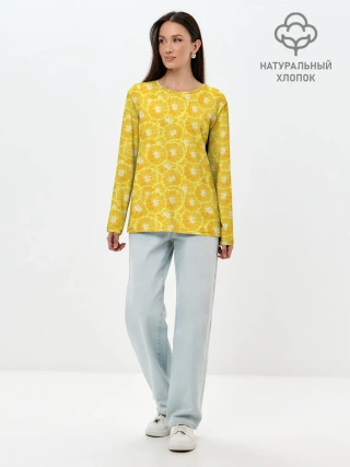 Лонгслив женский. Хлопок / Fresh Lemon