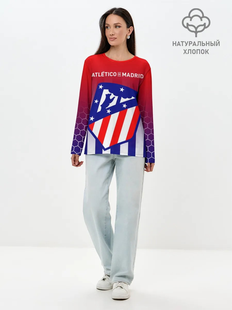 Лонгслив женский. Хлопок / ATLETICO DE MADRID / АТЛЕТИКО