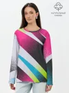Лонгслив женский. Хлопок / Sport style: Линии