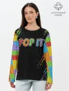 Лонгслив женский. Хлопок / POP IT / SIMPLE DIMPLE