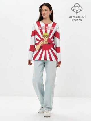 Лонгслив женский. Хлопок / Крутой учитель Онидзука