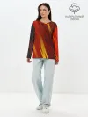 Лонгслив женский. Хлопок / Red sport style