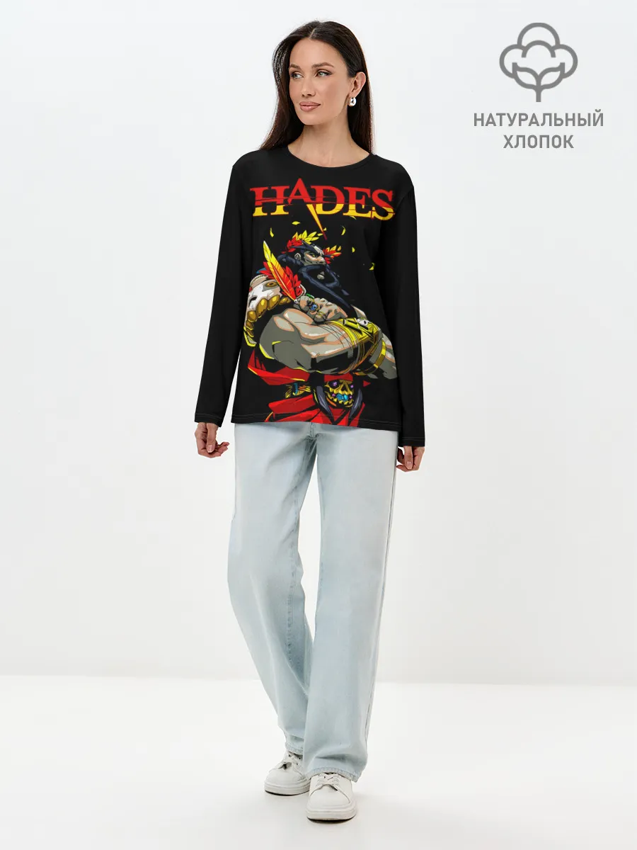 Лонгслив женский. Хлопок / Hades